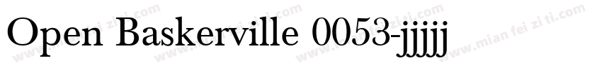 Open Baskerville 0053字体转换